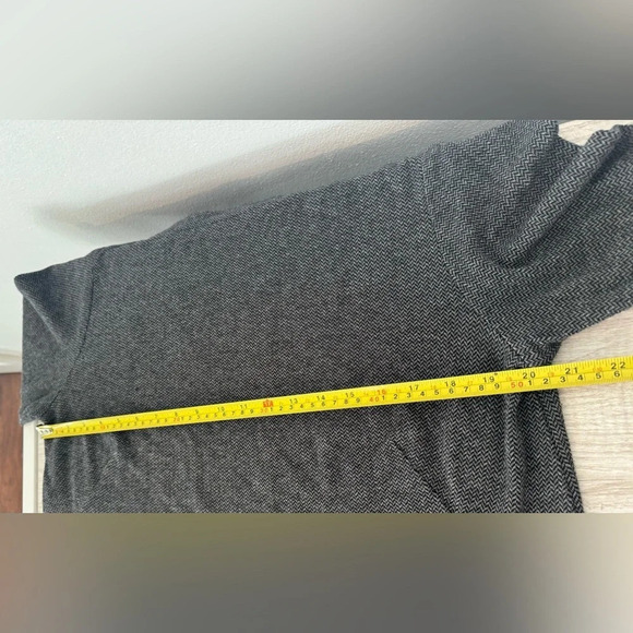 J.Jill Ponte Knit Chevron Shift Mini Dress Tunic Top Comfy Soft Size Large - Picture 4 of 9